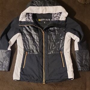 Body Glove Black and White Quilted Jacket Womens Size M